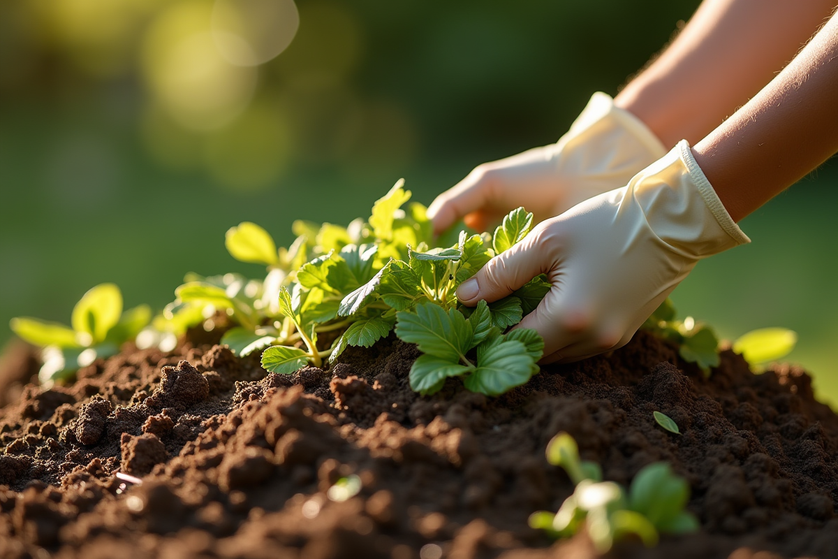 feuilles compost